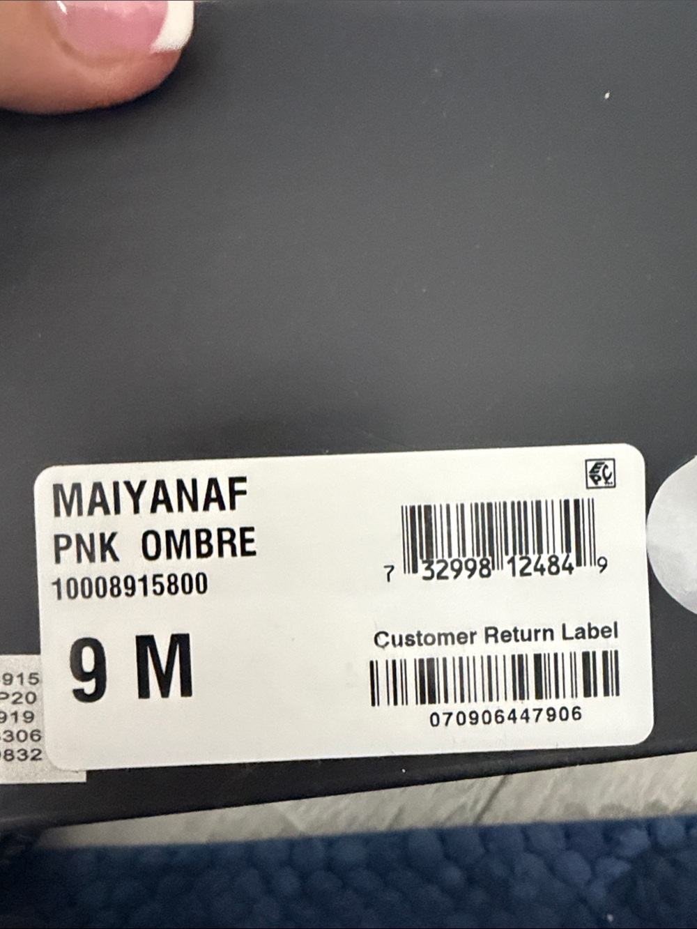 Crystal-Embellished Pointed Flats in Pink Ombré  - INC - Picture 6 of 6